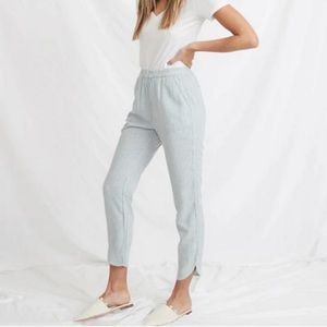 Marine Layer Classic Alison Pants Ankle Stripes Pull-On Pocket Lightweight Sz XS
